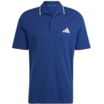 JE9021 adidas Mężczyźni ESSENTIALS SMALL LOGO PIQUE POLO SHIRT, dark blue/white, L JE9021 adidas Mężczyźni ESSENTIALS SMALL LOGO PIQUE POLO SHIRT, dark blue/white, L