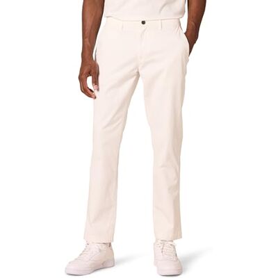GT1906090-Whi-30W x 32L Amazon Essentials Męskie spodnie chinosy, wygodne, sprany stretch, sportowy krój, białe, 30 W / 32 l GT1906090-Whi-30W x 32L Amazon Essentials Męskie spodnie chinosy, wygodne, sprany stretch, sportowy krój, białe, 30 W / 32 l