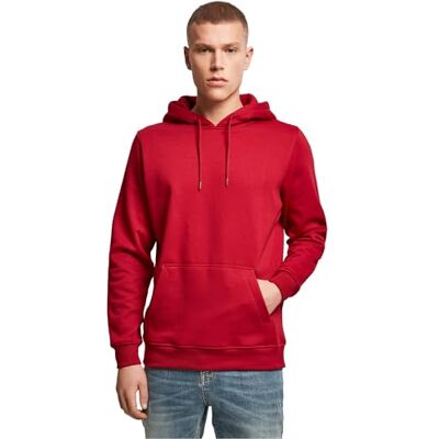 BY011-00207-0046 Build Your Brand Męska bluza z kapturem Heavy Hoody dla mężczyzn, jednokolorowa z kieszenią typu kangur i ściągaczami, rozmiar od XS do 5XL, dostępna w wielu kolorach, rubinowy, M BY011-00207-0046 Build Your Brand Męska bluza z kapturem Heavy Hoody dla mężczyzn, jednokolorowa z kieszenią typu kangur i ściągaczami, rozmiar od XS do 5XL, dostępna w wielu kolorach, rubinowy, M