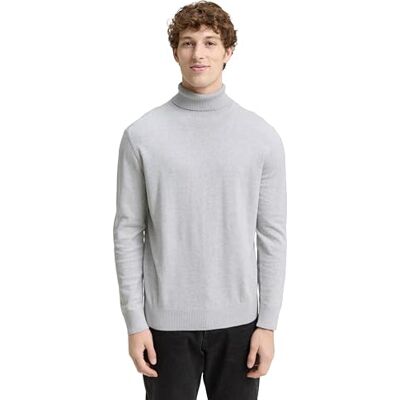 1047970 TOM TAILOR Denim Sweter męski, 15398 – Light Stone Grey Melange, XS 1047970 TOM TAILOR Denim Sweter męski, 15398 – Light Stone Grey Melange, XS