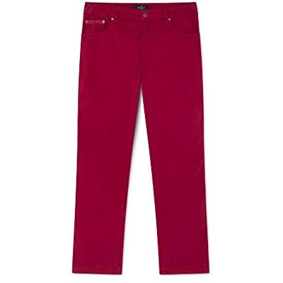 HM211934L-267 Hackett London Męskie dżinsy Straight Trinity 5 Pocket, czerwony (Deep Red 267), 28W / 34L HM211934L-267 Hackett London Męskie dżinsy Straight Trinity 5 Pocket, czerwony (Deep Red 267), 28W / 34L