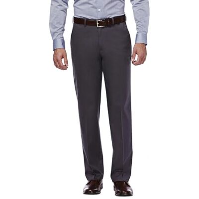 HC10884 Haggar Męskie spodnie premium bez żelaza z rozszerzaną talią z przodu, buff, 34W x 36L, ciemnoszary, 40W / 29L HC10884 Haggar Męskie spodnie premium bez żelaza z rozszerzaną talią z przodu, buff, 34W x 36L, ciemnoszary, 40W / 29L