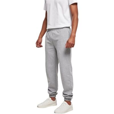BB002 Build Your Brand Męskie spodnie do biegania Basic Sweatpants, spodnie sportowe dla mężczyzn dostępne w wielu kolorach, rozmiary XS-7XL, szary (Heather Grey), 5XL BB002 Build Your Brand Męskie spodnie do biegania Basic Sweatpants, spodnie sportowe dla mężczyzn dostępne w wielu kolorach, rozmiary XS-7XL, szary (Heather Grey), 5XL
