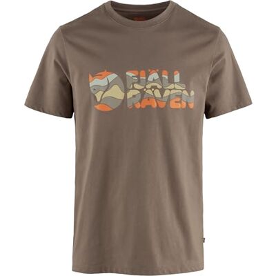F12600268 FJALLRAVEN 12600268-244 wielokolorowe logo M T-shirt męski zamsz brązowy rozmiar M, Zamsz brązowy, M F12600268 FJALLRAVEN 12600268-244 wielokolorowe logo M T-shirt męski zamsz brązowy rozmiar M, Zamsz brązowy, M