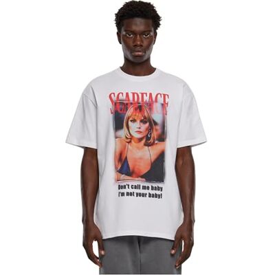 MT3004 Mister Tee Męski T-shirt bez kołnierza, biały, M, biały, M MT3004 Mister Tee Męski T-shirt bez kołnierza, biały, M, biały, M