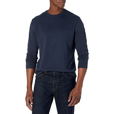 MAE45005SP18-Nav-S Amazon Essentials Men's Koszulka z długim rękawem slim fit, Granatowy, S MAE45005SP18-Nav-S Amazon Essentials Men's Koszulka z długim rękawem slim fit, Granatowy, S