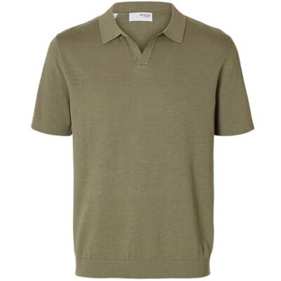 16096197-4635743 SELECTED FEMME Slhmattis Ss Knit Sun Open Polo Noos, wetiver, XL 16096197-4635743 SELECTED FEMME Slhmattis Ss Knit Sun Open Polo Noos, wetiver, XL
