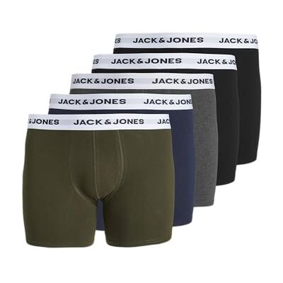 12222819-4064755 JACBASIC White WB Trunks 5-pak NOOS PLS, Forest Night/Pack: Navy Blazer Dgm Black Black, 3XL 12222819-4064755 JACBASIC White WB Trunks 5-pak NOOS PLS, Forest Night/Pack: Navy Blazer Dgm Black Black, 3XL