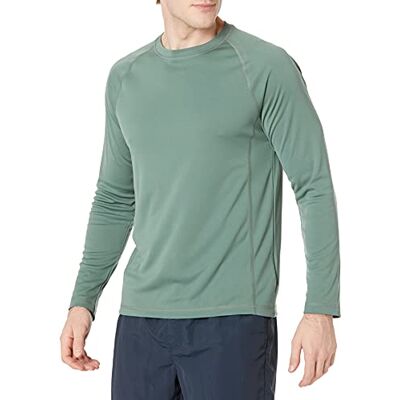 S17AE40004-Green-Large Amazon Essentials Men's Szybkoschnąca koszulka pływacka UPF 50 z długim rękawem, Zielony, L S17AE40004-Green-Large Amazon Essentials Men's Szybkoschnąca koszulka pływacka UPF 50 z długim rękawem, Zielony, L