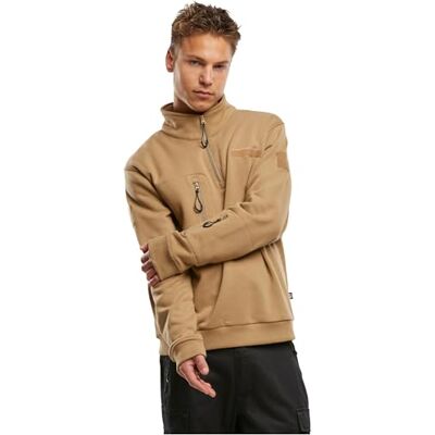 5034-20070-S Brandit Męska bluza z kapturem Tactical Sweat Troyer, piaskowy, S 5034-20070-S Brandit Męska bluza z kapturem Tactical Sweat Troyer, piaskowy, S