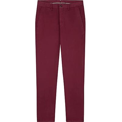 HM212349 Hackett London Texture Chiński Majtki męskie, Zinfandel, 32W / 34L HM212349 Hackett London Texture Chiński Majtki męskie, Zinfandel, 32W / 34L