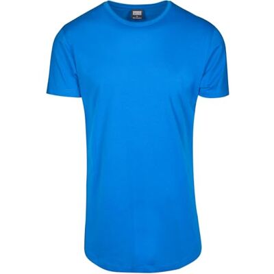 TB1561 Urban Classics Men Tb638-Shaped Long Tee Brightblue L TB1561 Urban Classics Men Tb638-Shaped Long Tee Brightblue L