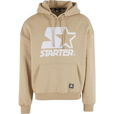 ST443 STARTER BLACK LABEL Męska bluza z kapturem Oversized Logo Hoodie, swobodna męska bluza z kapturem z logo startowym, rozmiary S XXL, piasek dustysand, S ST443 STARTER BLACK LABEL Męska bluza z kapturem Oversized Logo Hoodie, swobodna męska bluza z kapturem z logo startowym, rozmiary S XXL, piasek dustysand, S