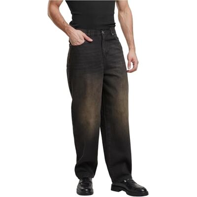 TB4461-18585-0008 Urban Classics M?skie d?insy z g??bokim krokiem 90's Baggy Pants szeroki krój, ze szlufk? na pasek, rozmiar od 30 do 38, Black 2000 Washed, 31 TB4461-18585-0008 Urban Classics M?skie d?insy z g??bokim krokiem 90's Baggy Pants szeroki krój, ze szlufk? na pasek, rozmiar od 30 do 38, Black 2000 Washed, 31