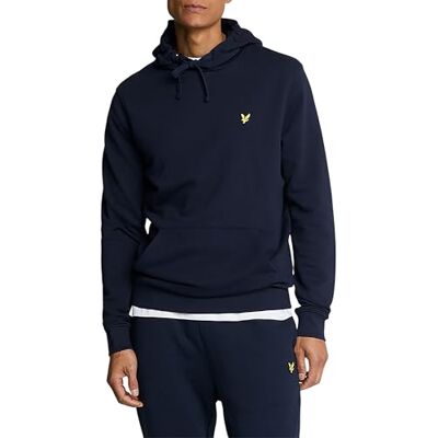 ML416VOG Lyle & Scott Męski Bluza Z Kapturem Z Logo Sweter, Dark Navy, L ML416VOG Lyle & Scott Męski Bluza Z Kapturem Z Logo Sweter, Dark Navy, L