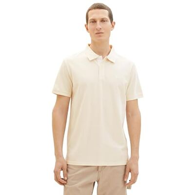 1031006 TOM TAILOR Koszulka polo Basic Piqué Mężczyźni, 35767 – beżowa perła, M 1031006 TOM TAILOR Koszulka polo Basic Piqué Mężczyźni, 35767 – beżowa perła, M