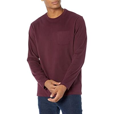 MAE45004FL18-bur-2XL Amazon Essentials Męska koszulka z długim rękawem, regularny krój, bordowy, XXL MAE45004FL18-bur-2XL Amazon Essentials Męska koszulka z długim rękawem, regularny krój, bordowy, XXL