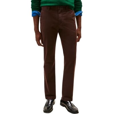 MW0MW40262 Tommy Hilfiger Męskie CORE Denton Essential Twill Chino, brązowe, 38W / 30L, Brązowy (ciemnobrązowy), 38W / 30L MW0MW40262 Tommy Hilfiger Męskie CORE Denton Essential Twill Chino, brązowe, 38W / 30L, Brązowy (ciemnobrązowy), 38W / 30L