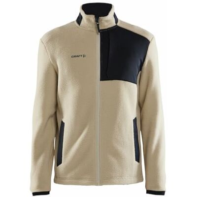 1912220 Craft ADV EXPLORE PILE FLEECE kurtka polarowa męska 3XL czarny ecru materiał z recyklingu kieszenie na piersi z zamkiem błyskawicznym bluza męska odzież sportowa dla mężczyzn 1912220 Craft ADV EXPLORE PILE FLEECE kurtka polarowa męska 3XL czarny ecru materiał z recyklingu kieszenie na piersi z zamkiem błyskawicznym bluza męska odzież sportowa dla mężczyzn