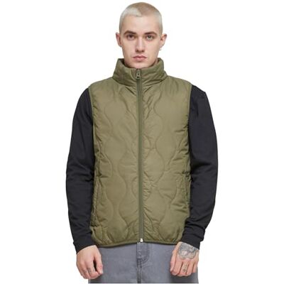 TB7012 Urban Classics M?ska kamizelka m?ska Super Light Bubble Vest, lekka pikowana kamizelka dla m??czyzn, slim fit, oliwkowy, M TB7012 Urban Classics M?ska kamizelka m?ska Super Light Bubble Vest, lekka pikowana kamizelka dla m??czyzn, slim fit, oliwkowy, M