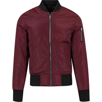 TB1446-619 Urban Classics Kurtka m?ska, wielokolorowy (Burgundy/Black 619), S TB1446-619 Urban Classics Kurtka m?ska, wielokolorowy (Burgundy/Black 619), S