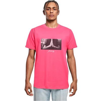 MT157-02534-0046 Mister Tee Męska koszulka Pray Tee, Hibiskus, różowy, M MT157-02534-0046 Mister Tee Męska koszulka Pray Tee, Hibiskus, różowy, M