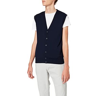 2BA25G1R8-016 United Colors of Benetton kamizelka męska, niebieski (Blu 016), XS 2BA25G1R8-016 United Colors of Benetton kamizelka męska, niebieski (Blu 016), XS