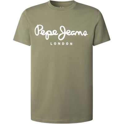 PM5010132 Pepe Jeans Oryginalny T-shirt Stretch N, zielony (wojskowa zieleń), M Mężczyźni, Zielony (wojskowa zieleń)., M PM5010132 Pepe Jeans Oryginalny T-shirt Stretch N, zielony (wojskowa zieleń), M Mężczyźni, Zielony (wojskowa zieleń)., M
