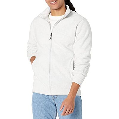 S17AE10002_SUS Amazon Essentials Men's Kurtka polarowa z zamkiem błyskawicznym (dostępna w wersjach Big i Tall), Jasnoszary wrzos, XXL S17AE10002_SUS Amazon Essentials Men's Kurtka polarowa z zamkiem błyskawicznym (dostępna w wersjach Big i Tall), Jasnoszary wrzos, XXL