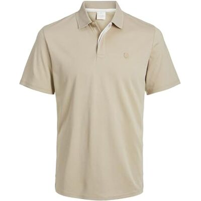 12251180 JACK & JONES Męska koszulka polo, jednokolorowa, Jprccrodney Ss Polo Noos, fields of rye, L 12251180 JACK & JONES Męska koszulka polo, jednokolorowa, Jprccrodney Ss Polo Noos, fields of rye, L
