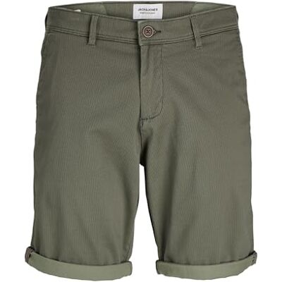 12230336 JACK & JONES Jpstbowie Jjshort Sa Printed Sn męskie szorty chinosy, olive night, M 12230336 JACK & JONES Jpstbowie Jjshort Sa Printed Sn męskie szorty chinosy, olive night, M