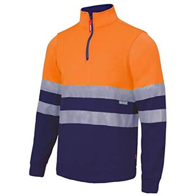 P30570119/61L VELILLA 305701 Bluza Dwukolorowy zamek błyskawiczny Wysoka widoczność Kolor Pomarańczowy Fluor/Niebieski Granatowy Rozmiar L, Pomarańczowy Fluor/Niebieski Navy, L P30570119/61L VELILLA 305701 Bluza Dwukolorowy zamek błyskawiczny Wysoka widoczność Kolor Pomarańczowy Fluor/Niebieski Granatowy Rozmiar L, Pomarańczowy Fluor/Niebieski Navy, L