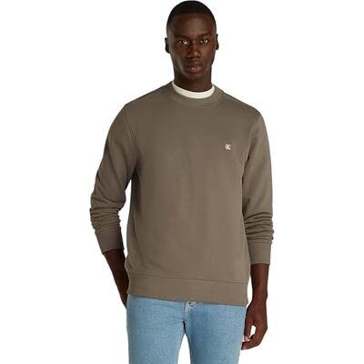 J30J325270PBXXS Calvin Klein Jeans Męska bluza CK EMBRO BADGE CREW NECK J30J325270, szara, XS, Szary (Falcon), XS J30J325270PBXXS Calvin Klein Jeans Męska bluza CK EMBRO BADGE CREW NECK J30J325270, szara, XS, Szary (Falcon), XS