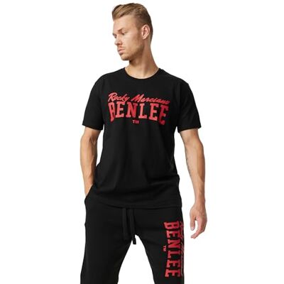 190746 BENLEE Donley T-shirt męski, normalny krój, czarny/czerwony, S 190746 BENLEE Donley T-shirt męski, normalny krój, czarny/czerwony, S