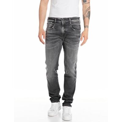 M914Q .000.199 672 Replay Męskie dżinsy slim fit Anbass Aged kolekcja, 097 Dark Grey, 30W / 36L M914Q .000.199 672 Replay Męskie dżinsy slim fit Anbass Aged kolekcja, 097 Dark Grey, 30W / 36L