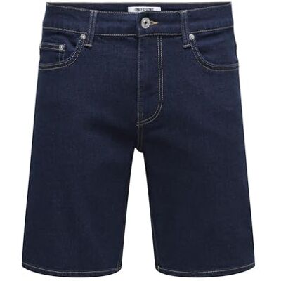 22036948-4920429 ONLY & SONS Onsweft Box PIM DNM szorty Vd, niebieski (Dark Blue Denim), L 22036948-4920429 ONLY & SONS Onsweft Box PIM DNM szorty Vd, niebieski (Dark Blue Denim), L