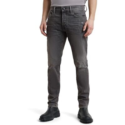 51001 G-STAR 3301 Slim Jeans Dżins Mężczyźni, Szary (Worn in Vulcano Crater Destroyed -d497-g819), 29W / 30L 51001 G-STAR 3301 Slim Jeans Dżins Mężczyźni, Szary (Worn in Vulcano Crater Destroyed -d497-g819), 29W / 30L