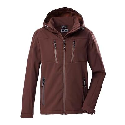 43323-000 killtec Mężczyźni Kurtka softshell z odpinanym kapturem KOW 79 MN SFTSHLL JCKT, mahagoni, L, 43323-000 killtec Mężczyźni Kurtka softshell z odpinanym kapturem KOW 79 MN SFTSHLL JCKT, mahagoni, L,