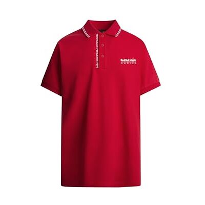 RM540001244XL Red Bull Racing X Pepe Jeans Męska koszulka polo RBR Tipped Logo, Czerwony (Mars Red), XL RM540001244XL Red Bull Racing X Pepe Jeans Męska koszulka polo RBR Tipped Logo, Czerwony (Mars Red), XL