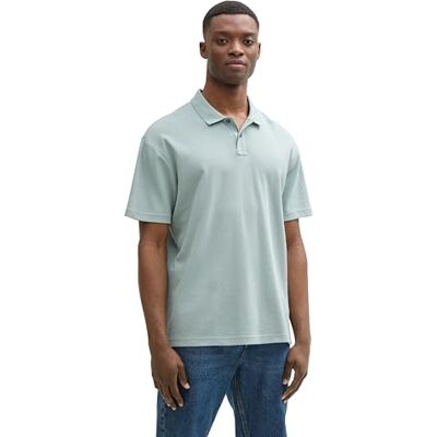 1046281 TOM TAILOR Denim Męska koszulka polo, 28129 Light Ice Blue, S 1046281 TOM TAILOR Denim Męska koszulka polo, 28129 Light Ice Blue, S