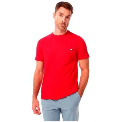 MW0MW40011 Tommy Hilfiger Koszulka męska Small Crest Outline TEE S/S, czerwona, XXL, Czerwony (średni czerwony), XXL MW0MW40011 Tommy Hilfiger Koszulka męska Small Crest Outline TEE S/S, czerwona, XXL, Czerwony (średni czerwony), XXL