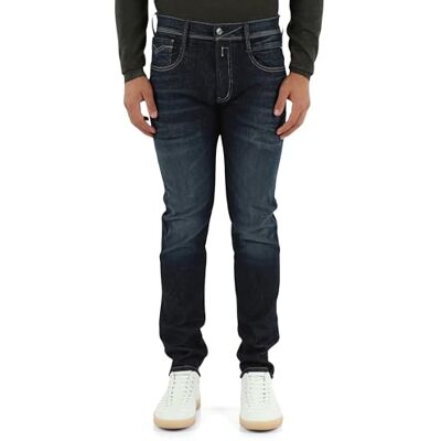 M914Y .000.661 730 Replay Męskie dżinsy Slim Fit Anbass Hyperflex Dust, 007 Dark Blue, 31W / 32L M914Y .000.661 730 Replay Męskie dżinsy Slim Fit Anbass Hyperflex Dust, 007 Dark Blue, 31W / 32L