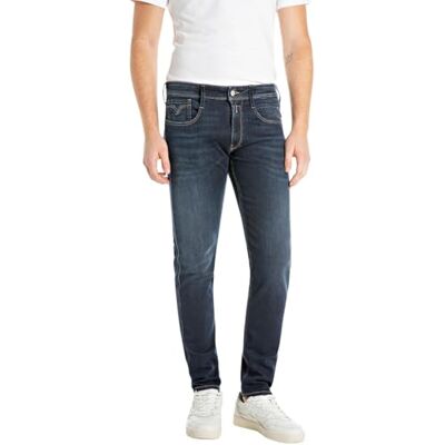 M914Y .000.41A 900 REPLAY Męskie dżinsy Anbass Power Stretch, Dark Blue 007 (niebieskie), 33 W/32 L, 007 Dark Blue, 33W / 32L M914Y .000.41A 900 REPLAY Męskie dżinsy Anbass Power Stretch, Dark Blue 007 (niebieskie), 33 W/32 L, 007 Dark Blue, 33W / 32L