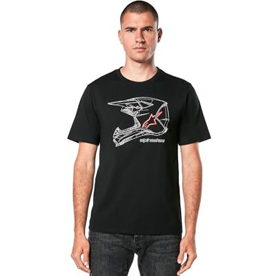 1214-73116-10-L Alpinestars Koszulka Męska Okrągły Dekolt Komfort Regular Fit Z Krótkim Rękawem Styl Sportowy, Czarny, L 1214-73116-10-L Alpinestars Koszulka Męska Okrągły Dekolt Komfort Regular Fit Z Krótkim Rękawem Styl Sportowy, Czarny, L