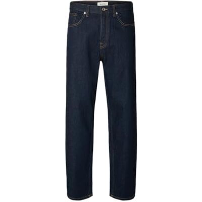16098203-4786635 SELECTED FEMME Slh220 Loose Ben Kori Jeans Noos, niebieski (Dark Blue Denim), 38W / 32L 16098203-4786635 SELECTED FEMME Slh220 Loose Ben Kori Jeans Noos, niebieski (Dark Blue Denim), 38W / 32L