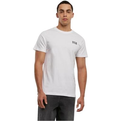 MT3750-00220-0058 Mister Tee USA EMB Tee XS White, biały, XS MT3750-00220-0058 Mister Tee USA EMB Tee XS White, biały, XS