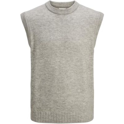 12287321-4878611 Jjesoho Ollie Knit Vest, jasnoszary melanżowy, M 12287321-4878611 Jjesoho Ollie Knit Vest, jasnoszary melanżowy, M