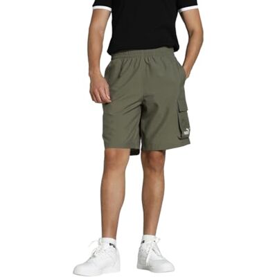 682664 PUMA ESS No. 1 Logo tkane szorty cargo 23 cm Loden Green 682664 PUMA ESS No. 1 Logo tkane szorty cargo 23 cm Loden Green
