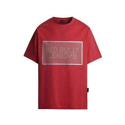 RU500004244S Red Bull Racing X Pepe Jeans Męska koszulka RBR MESH Film Logo TEE, czerwona (Mars RED), S, Czerwony (Mars Red), S RU500004244S Red Bull Racing X Pepe Jeans Męska koszulka RBR MESH Film Logo TEE, czerwona (Mars RED), S, Czerwony (Mars Red), S