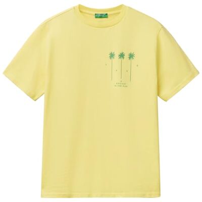 3BL0U10AF United Colors of Benetton t-shert, Żółty, L 3BL0U10AF United Colors of Benetton t-shert, Żółty, L